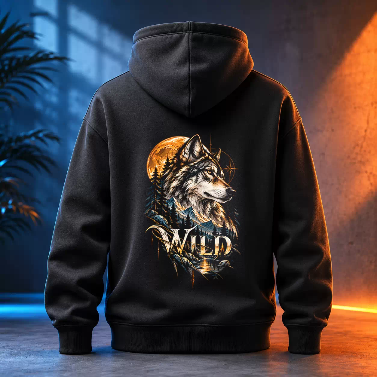 Unisex mikina - Vlk - Wild